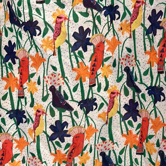 Alice + Olivia Eloise stretch silk printed Blouse - size medium - Picture 9 of 10